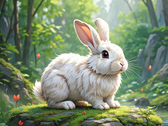 笨拙灵动间彰显兔生肖，揭秘笨手笨脚尾巴摇，万绿丛中一点红之生肖兔风采