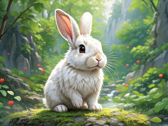 笨拙灵动间彰显兔生肖，揭秘笨手笨脚尾巴摇，万绿丛中一点红之生肖兔风采