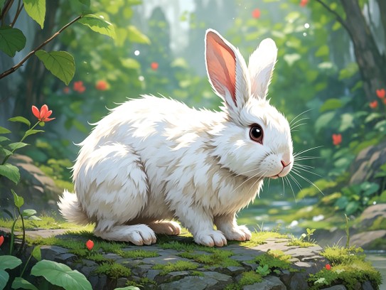 笨拙灵动间彰显兔生肖，揭秘笨手笨脚尾巴摇，万绿丛中一点红之生肖兔风采