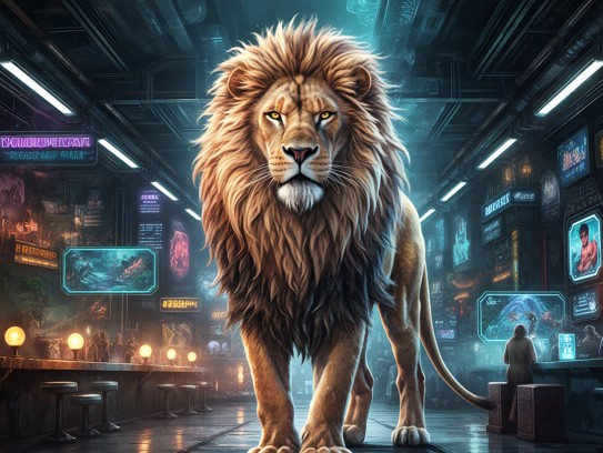 雄狮傲视大自然，巍然耸立，揭秘王者风范的神秘生肖之谜