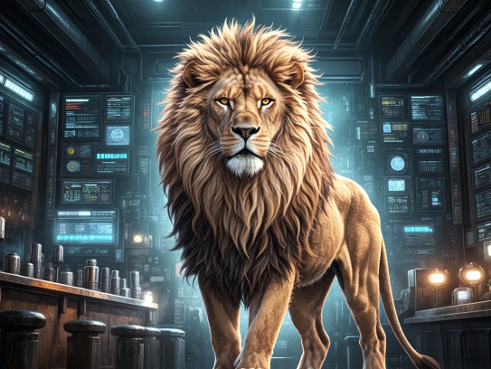 雄狮傲视大自然，巍然耸立，揭秘王者风范的神秘生肖之谜