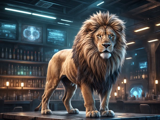 雄狮傲视大自然，巍然耸立，揭秘王者风范的神秘生肖之谜