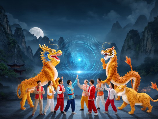 生肖文化魅力，群情激昂指解读龙虎精神，传承中华民族传统精神风貌