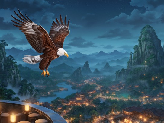 雄鹰展翅巍然耸立，揭秘生肖高贵象征的成语智慧