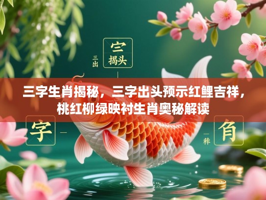 三字生肖揭秘，三字出头预示红鲤吉祥，桃红柳绿映衬生肖奥秘解读