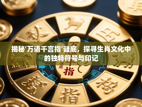 揭秘‘万语千言指’谜底，探寻生肖文化中的独特符号与印记