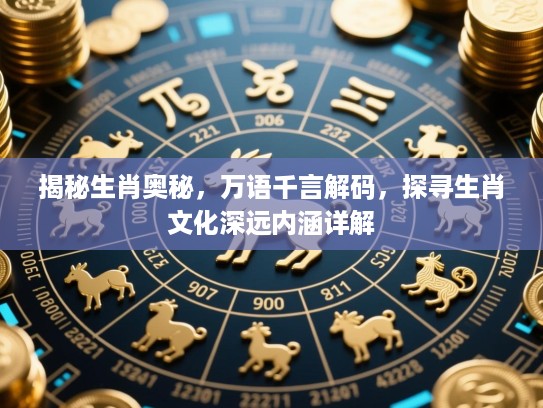 揭秘生肖奥秘,万语千言解码,探寻生肖文化深远内涵详解 揭秘生肖奥秘,万语千言解码,探寻生肖文化深远内涵详解