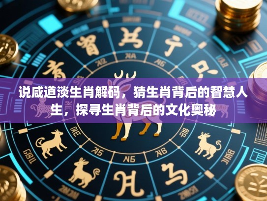 说咸道淡生肖解码，猜生肖背后的智慧人生，探寻生肖背后的文化奥秘
