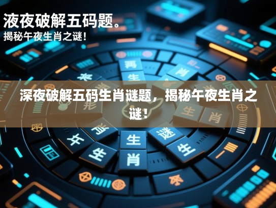 深夜破解五码生肖谜题，揭秘午夜生肖之谜！