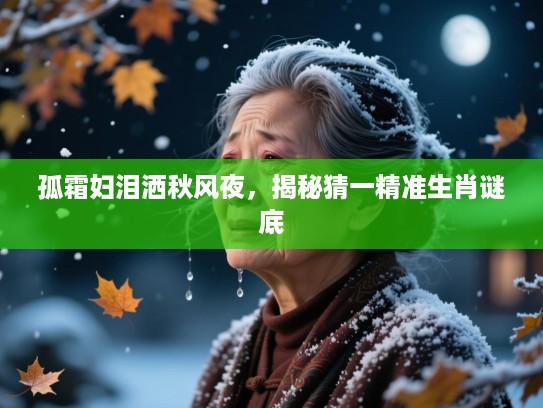 孤霜妇泪洒秋风夜，揭秘猜一精准生肖谜底