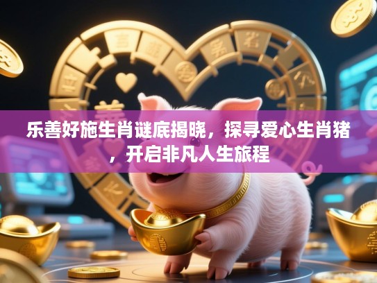 乐善好施生肖谜底揭晓，探寻爱心生肖猪，开启非凡人生旅程