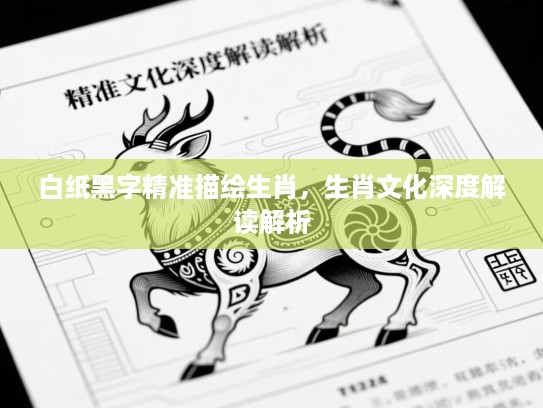 白纸黑字精准描绘生肖，生肖文化深度解读解析