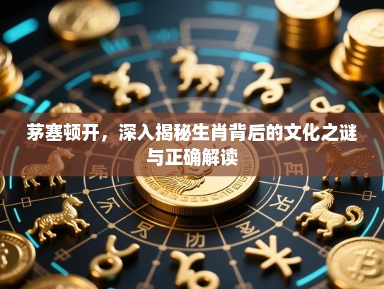 茅塞顿开,深入揭秘生肖背后的文化之谜与正确解读 茅塞顿开,深入揭秘生肖背后的文化之谜与正确解读