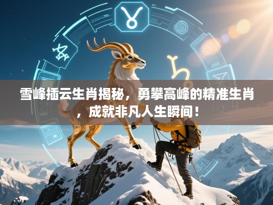 雪峰插云生肖揭秘,勇攀高峰的精准生肖,成就非凡人生瞬间! 雪峰插云生肖揭秘,勇攀高峰的精准生肖,成就非凡人生瞬间!