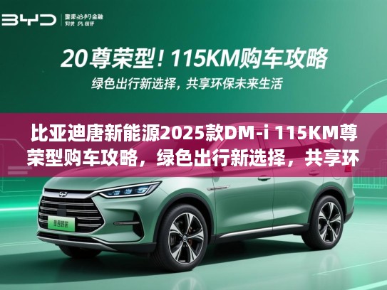 比亚迪唐新能源2025款DM-i 115KM尊荣型购车攻略，绿色出行新选择，共享环保未来生活