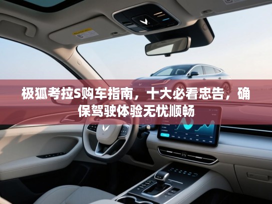 极狐考拉S购车指南，十大必看忠告，确保驾驶体验无忧顺畅