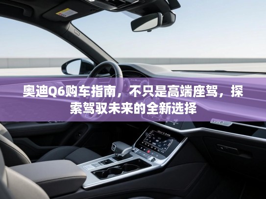 奥迪Q6购车指南，不只是高端座驾，探索驾驭未来的全新选择