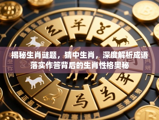 揭秘生肖谜题,猜中生肖,深度解析成语落实作答背后的生肖性格奥秘 揭秘生肖谜题,猜中生肖,深度解析成语落实作答背后的生肖性格奥秘
