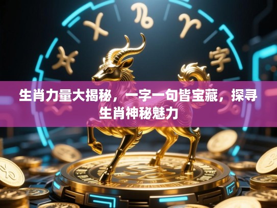 生肖力量大揭秘,一字一句皆宝藏,探寻生肖神秘魅力 生肖力量大揭秘,一字一句皆宝藏,探寻生肖神秘魅力