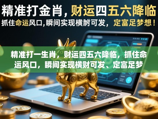 精准打一生肖，财运四五六降临，抓住命运风口，瞬间实现横财可发、定富足梦想！