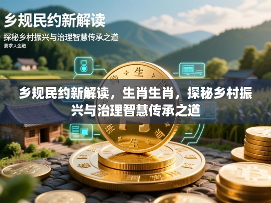 乡规民约新解读，生肖生肖，探秘乡村振兴与治理智慧传承之道