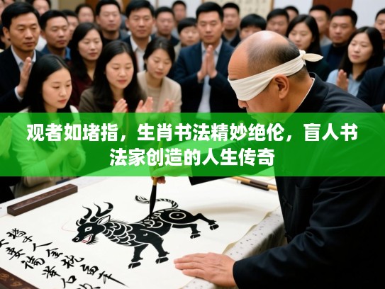 观者如堵指，生肖书法精妙绝伦，盲人书法家创造的人生传奇