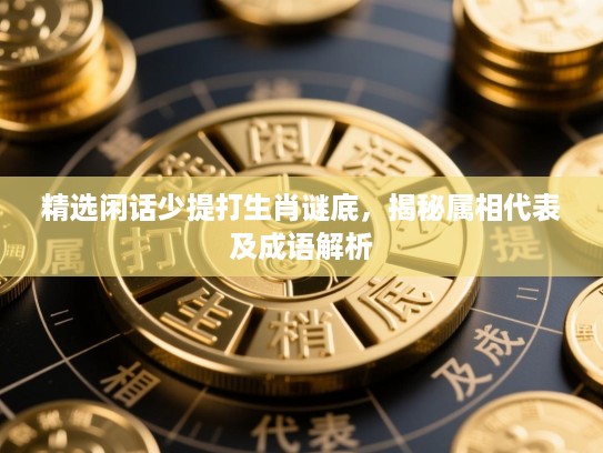 精选闲话少提打生肖谜底,揭秘属相代表及成语解析 精选闲话少提打生肖谜底,揭秘属相代表及成语解析