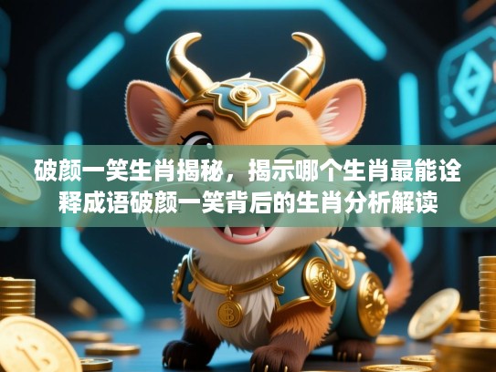 破颜一笑生肖揭秘，揭示哪个生肖最能诠释成语破颜一笑背后的生肖分析解读