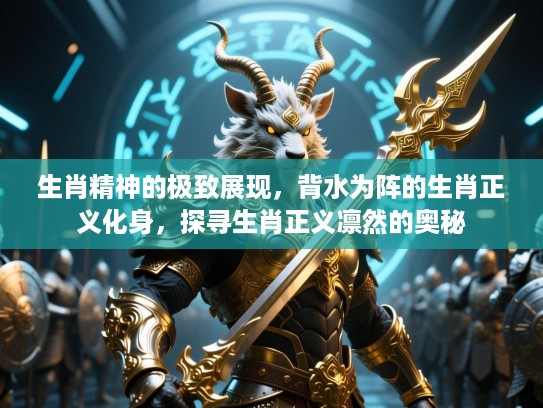 生肖精神的极致展现,背水为阵的生肖正义化身,探寻生肖正义凛然的奥秘 生肖精神的极致展现,背水为阵的生肖正义化身,探寻生肖正义凛然的奥秘