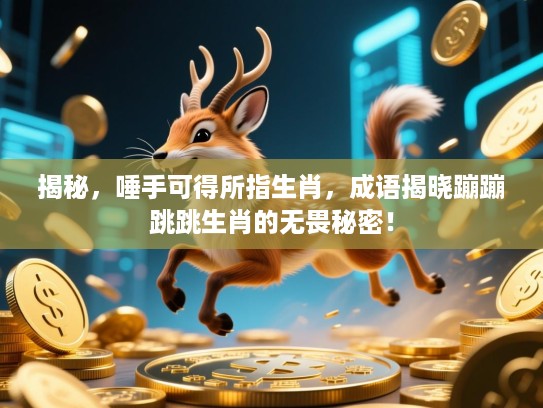 揭秘,唾手可得所指生肖,成语揭晓蹦蹦跳跳生肖的无畏秘密! 揭秘,唾手可得所指生肖,成语揭晓蹦蹦跳跳生肖的无畏秘密!