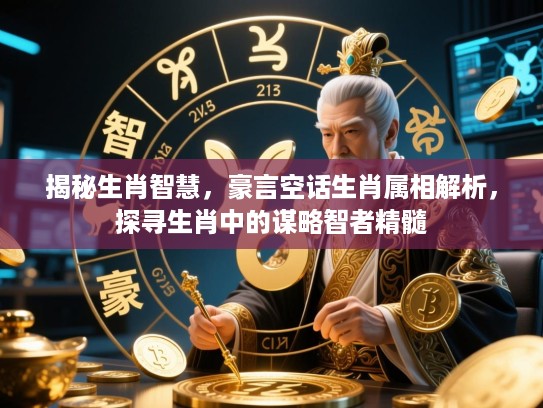 揭秘生肖智慧,豪言空话生肖属相解析,探寻生肖中的谋略智者精髓 揭秘生肖智慧,豪言空话生肖属相解析,探寻生肖中的谋略智者精髓