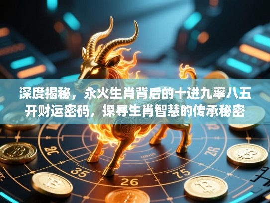 深度揭秘,永火生肖背后的十进九率八五开财运密码,探寻生肖智慧的传承秘密 深度揭秘,永火生肖背后的十进九率八五开财运密码,探寻生肖智慧的传承秘密
