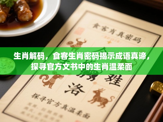 生肖解码,食客生肖密码揭示成语真谛,探寻官方文书中的生肖温柔面 生肖解码,食客生肖密码揭示成语真谛,探寻官方文书中的生肖温柔面