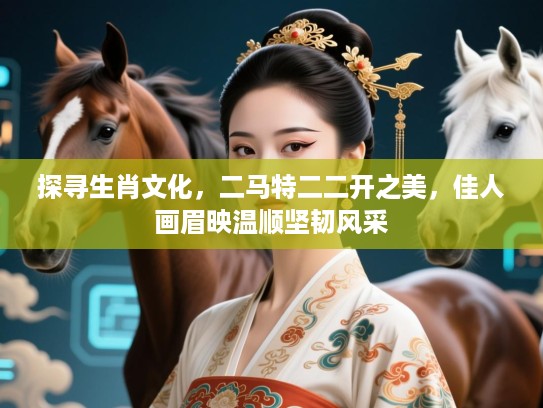 探寻生肖文化,二马特二二开之美,佳人画眉映温顺坚韧风采 探寻生肖文化,二马特二二开之美,佳人画眉映温顺坚韧风采