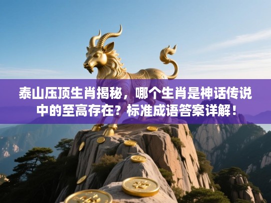 泰山压顶生肖揭秘,哪个生肖是神话传说中的至高存在?标准成语答案详解! 泰山压顶生肖揭秘,哪个生肖是神话传说中的至高存在?标准成语答案详解!