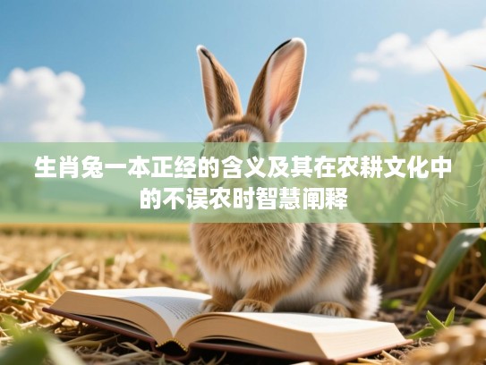 生肖兔一本正经的含义及其在农耕文化中的不误农时智慧阐释 生肖兔一本正经的含义及其在农耕文化中的不误农时智慧阐释