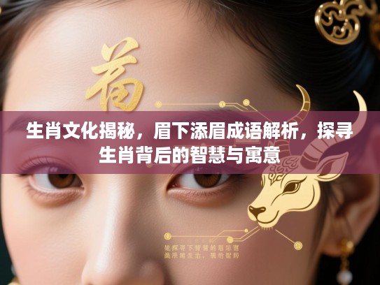 生肖文化揭秘,眉下添眉成语解析,探寻生肖背后的智慧与寓意 生肖文化揭秘,眉下添眉成语解析,探寻生肖背后的智慧与寓意