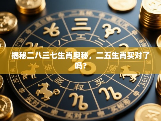 揭秘二八三七生肖奥秘,二五生肖买对了吗? 揭秘二八三七生肖奥秘,二五生肖买对了吗?