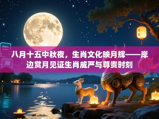 八月十五中秋夜，生肖文化映月辉——岸边赏月见证生肖威严与尊贵时刻