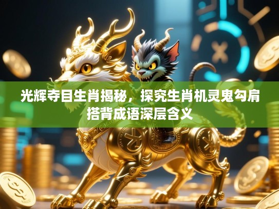 光辉夺目生肖揭秘,探究生肖机灵鬼勾肩搭背成语深层含义 光辉夺目生肖揭秘,探究生肖机灵鬼勾肩搭背成语深层含义