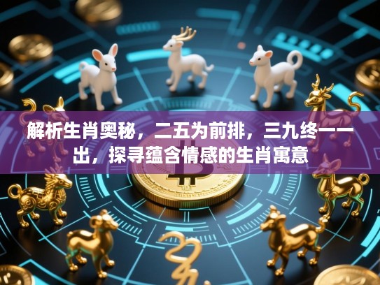 解析生肖奥秘,二五为前排,三九终一一出,探寻蕴含情感的生肖寓意 解析生肖奥秘,二五为前排,三九终一一出,探寻蕴含情感的生肖寓意