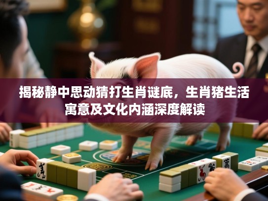 揭秘静中思动猜打生肖谜底，生肖猪生活寓意及文化内涵深度解读