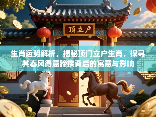 生肖运势解析,揭秘顶门立户生肖,探寻其春风得意蹄疾背后的寓意与影响 生肖运势解析,揭秘顶门立户生肖,探寻其春风得意蹄疾背后的寓意与影响