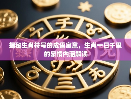 揭秘生肖符号的成语寓意，生肖一日千里的豪情内涵解读