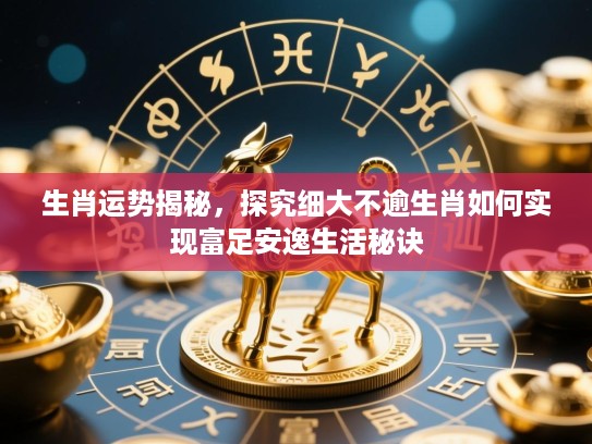 生肖运势揭秘,探究细大不逾生肖如何实现富足安逸生活秘诀 生肖运势揭秘,探究细大不逾生肖如何实现富足安逸生活秘诀