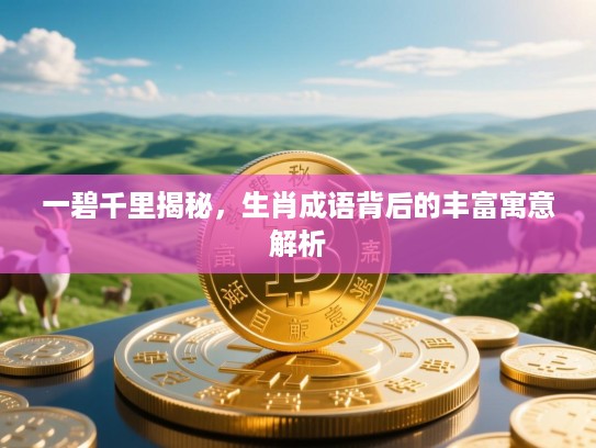 一碧千里揭秘，生肖成语背后的丰富寓意解析