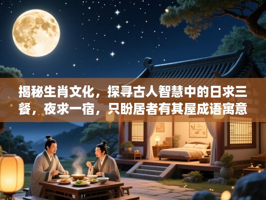 揭秘生肖文化，探寻古人智慧中的日求三餐，夜求一宿，只盼居者有其屋成语寓意