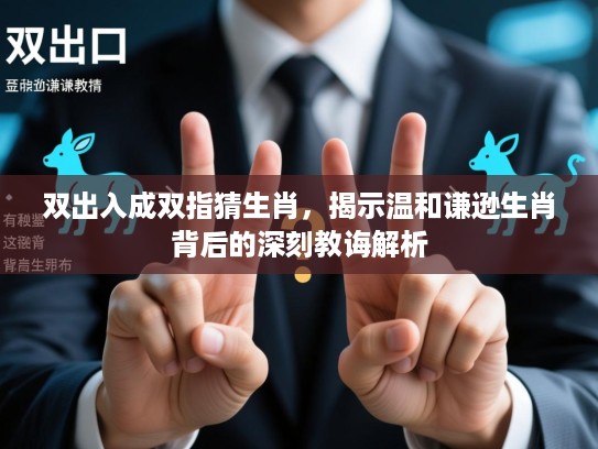 双出入成双指猜生肖，揭示温和谦逊生肖背后的深刻教诲解析