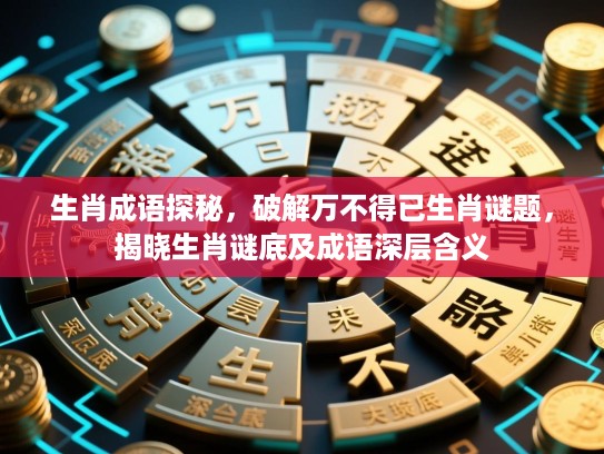 生肖成语探秘，破解万不得已生肖谜题，揭晓生肖谜底及成语深层含义