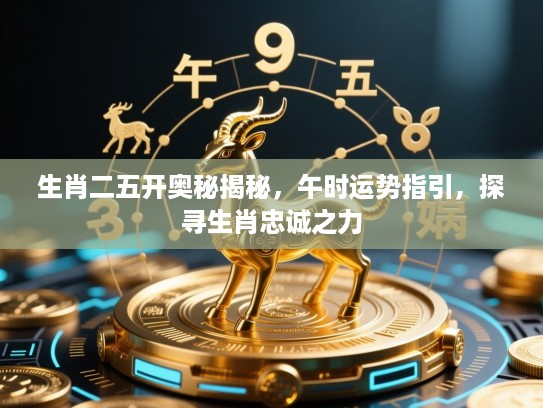 生肖二五开奥秘揭秘，午时运势指引，探寻生肖忠诚之力